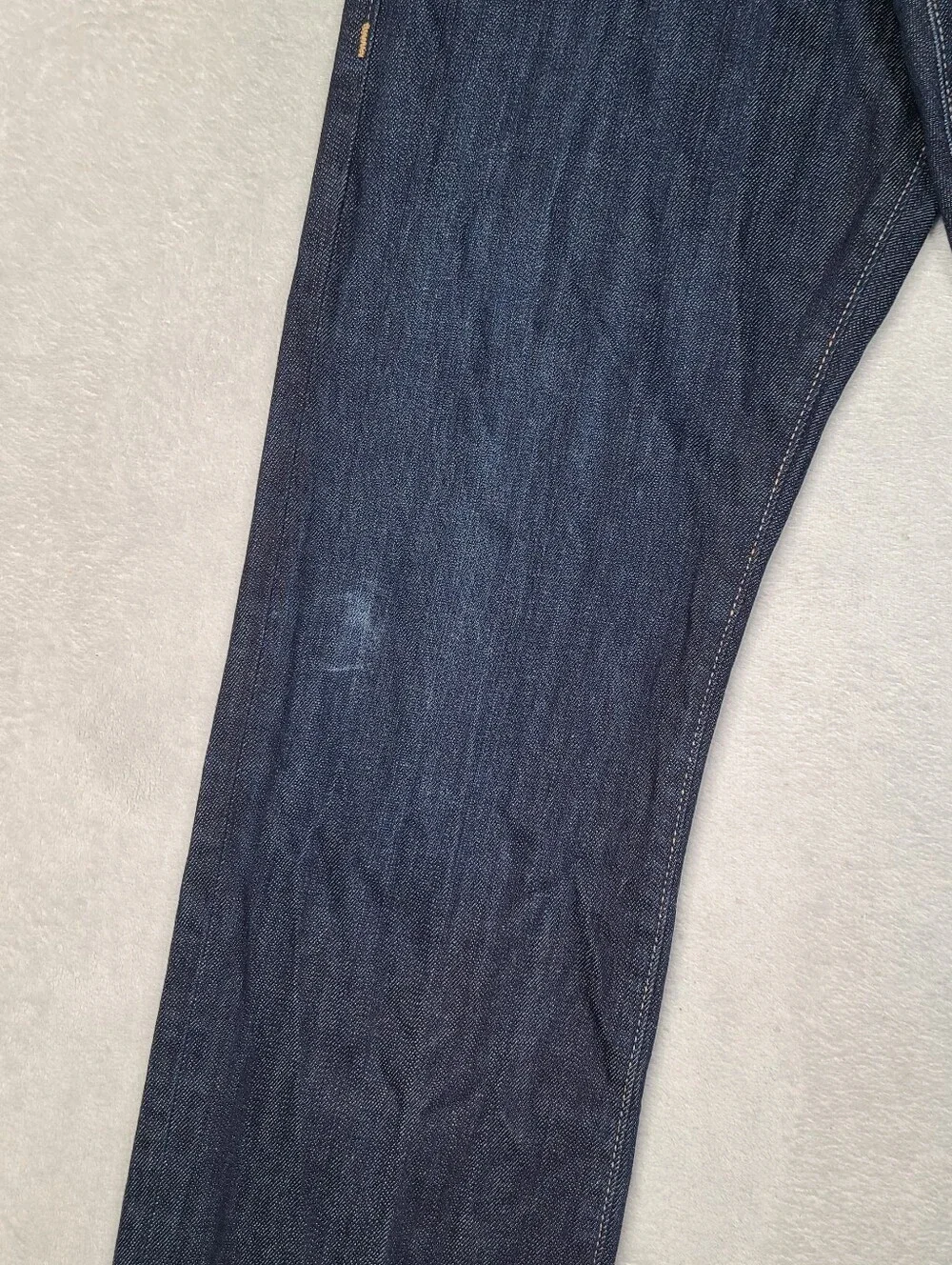 True Religion Ricky Relaxed Straight Jeans Mens 31 Fits 32x34 Blue Flap Pockets